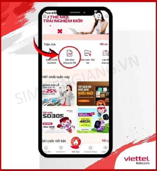 Xác Thực Sim VIettel
