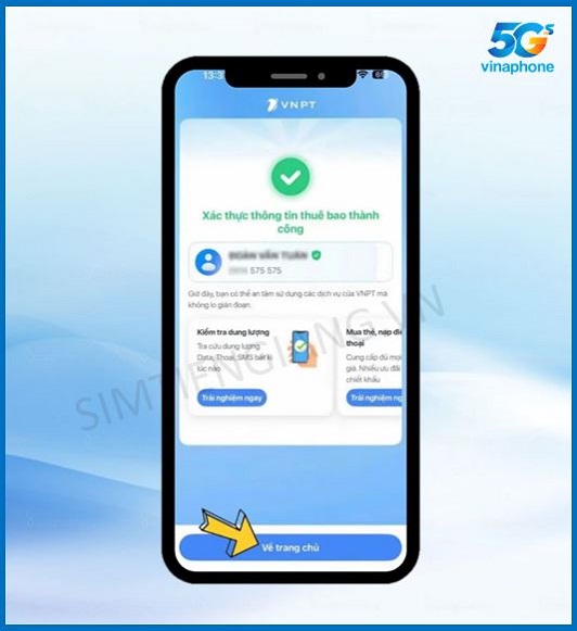 Xác Thực Sim VinaPhone