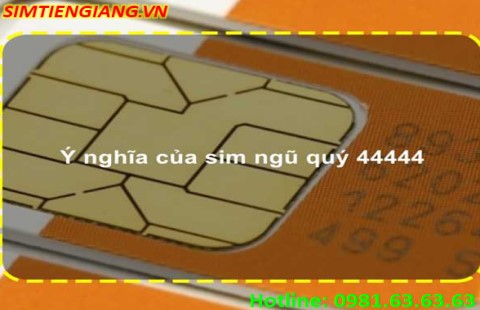 Ý nghĩa của sim ngũ quý 4